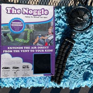 Noggle air conditioning car hose and travel fan
